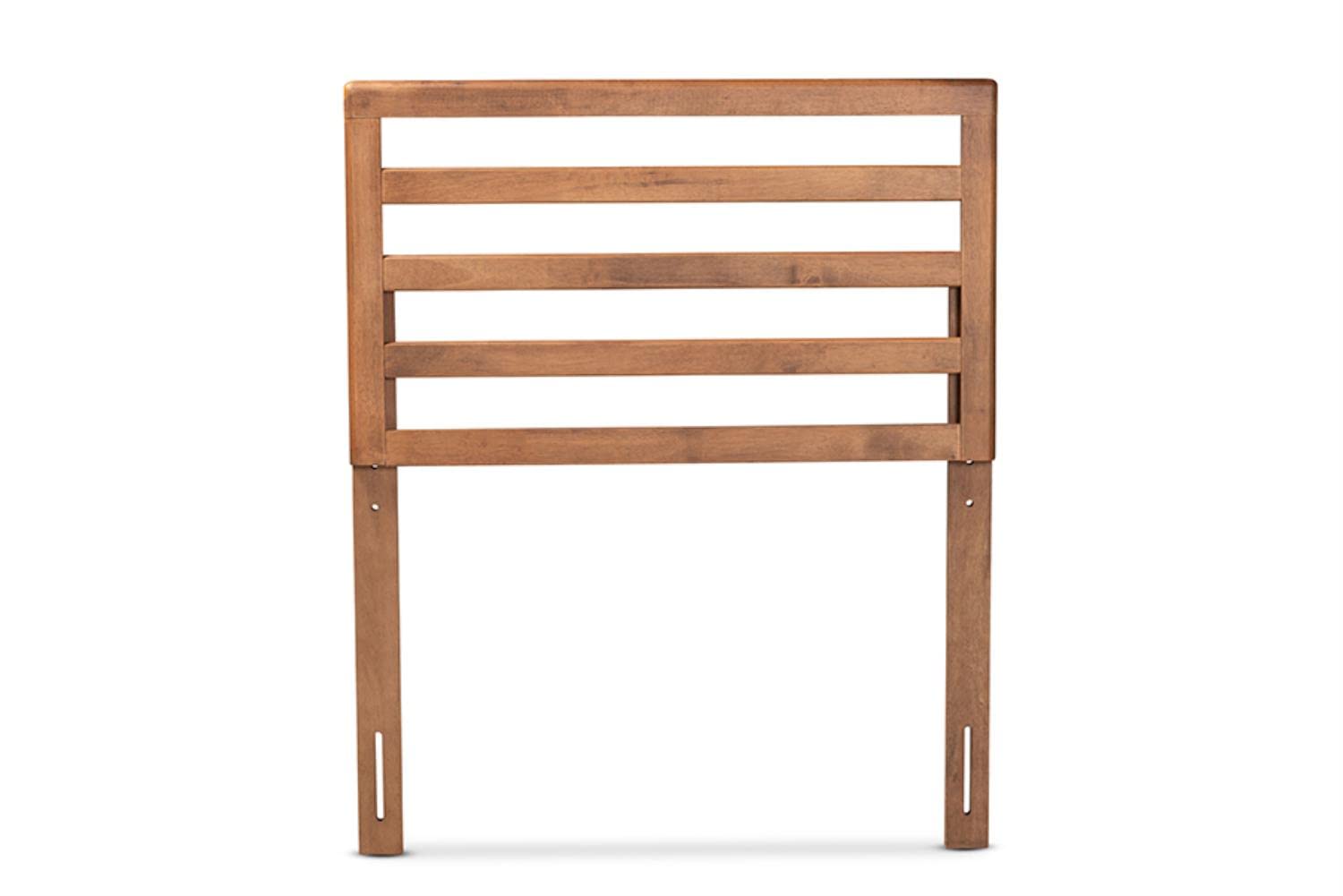 Baxton Studio Akemi Walnut Finished Wood Twin Size Headboard