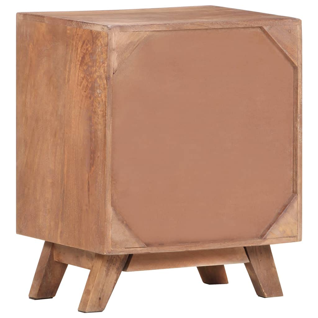 vidaXL Wooden Bedside Cabinet - Thumbnail 2