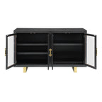 Steve Silver Yves Rubbed Charcoal 8-Piece Dining Set with Gray Side Chairs