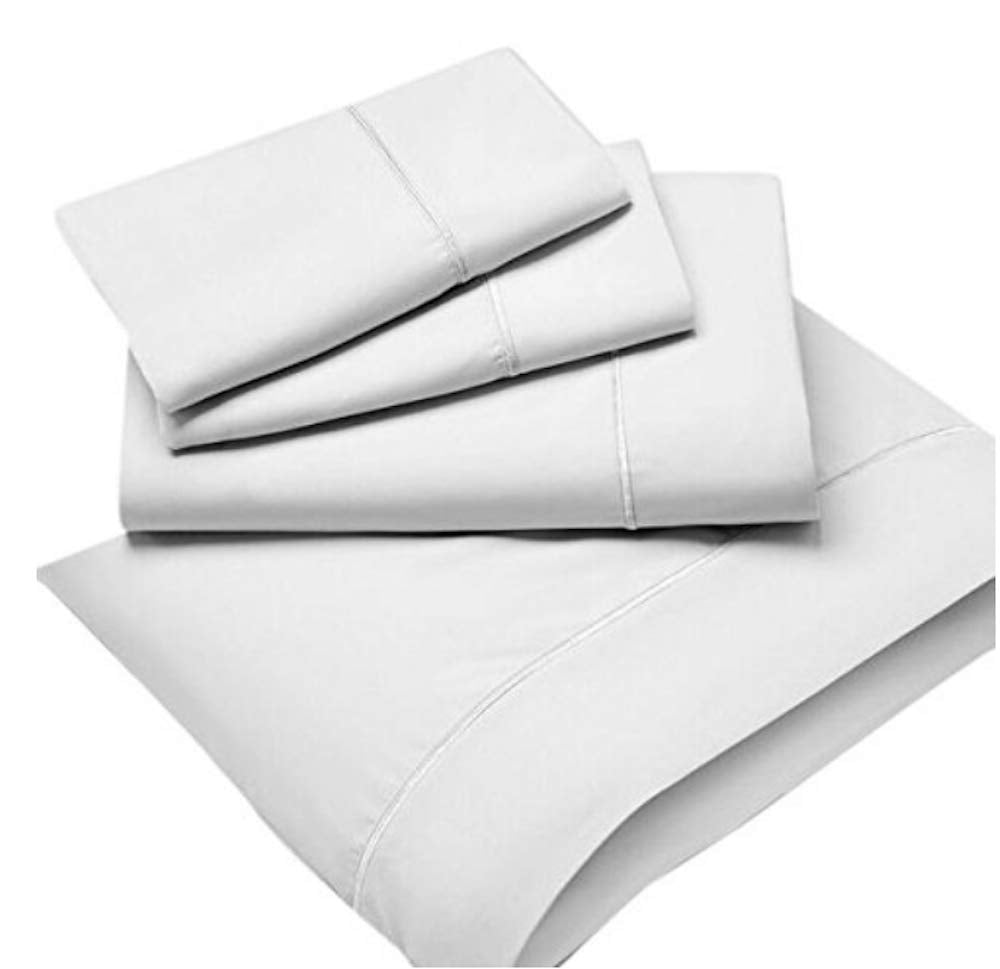 Fabrictech International Luxury Microfiber Wrinkle Resistant 2-Piece Pillowcase Set with Enveloping Design, King, White