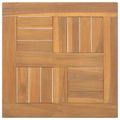 vidaXL Square Table Top - 15.7 Solid Teak Wood Tabletop - Waterproof and Durable - Ideal for Restaurants, Cafes, Hotels and Home