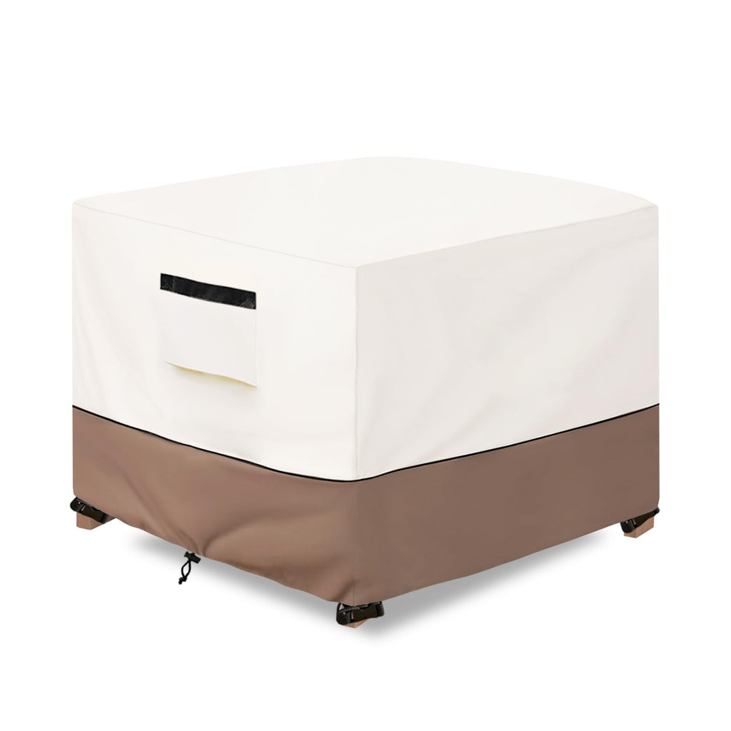 Solotoo Patio Ottoman Cover Waterproof Square Outdoor Ottoman Cover,32W X 32D X 18H Inches Patio Furniture Covering Protector Ou