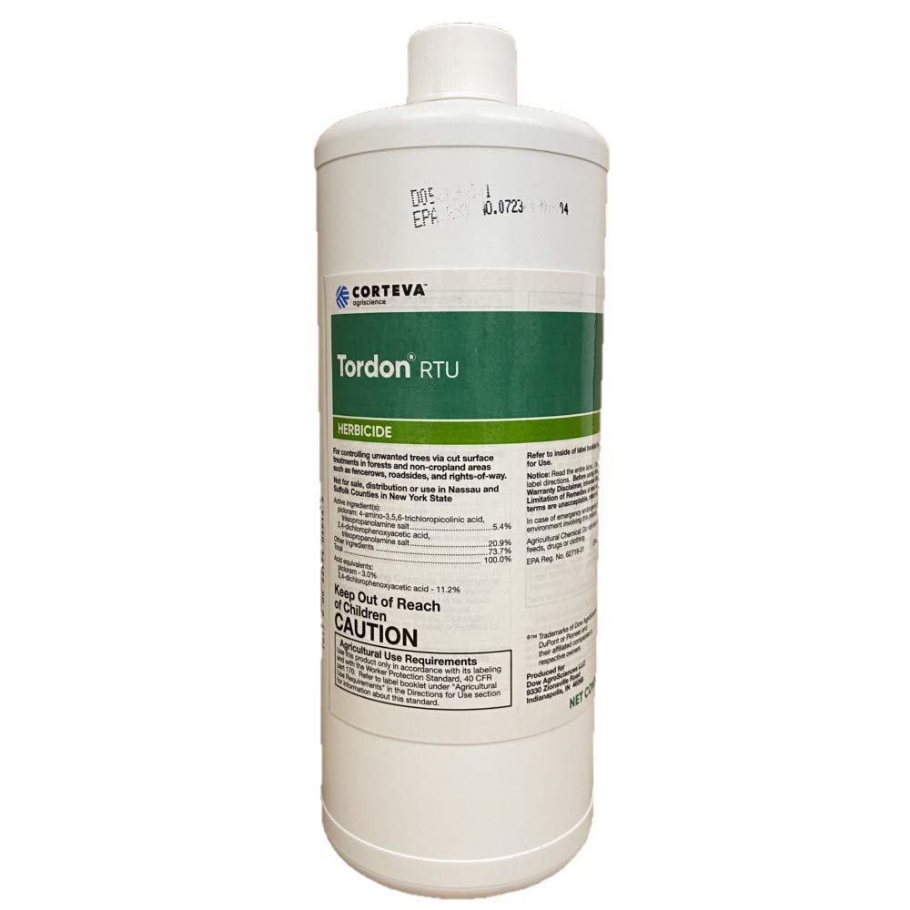 Tordon Rtu Specialty Herbicide 1 Qt Kills Woody Plants And Trees Not For: Ca;Ny'