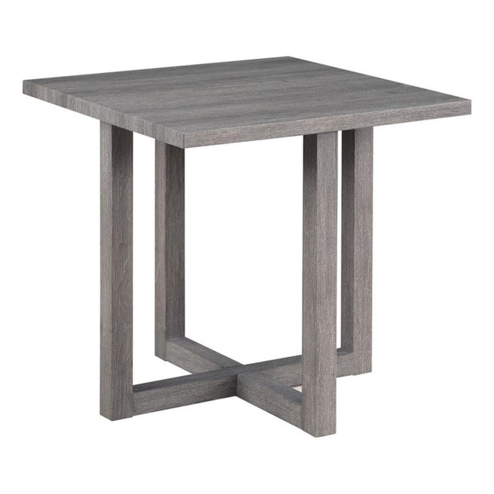 Lilola Home Moseberg Distressed Gray End Table