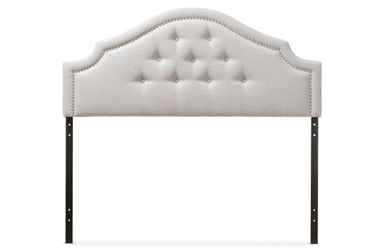 Baxton Studio Cora Modern Upholstered Headboard Beige/Full