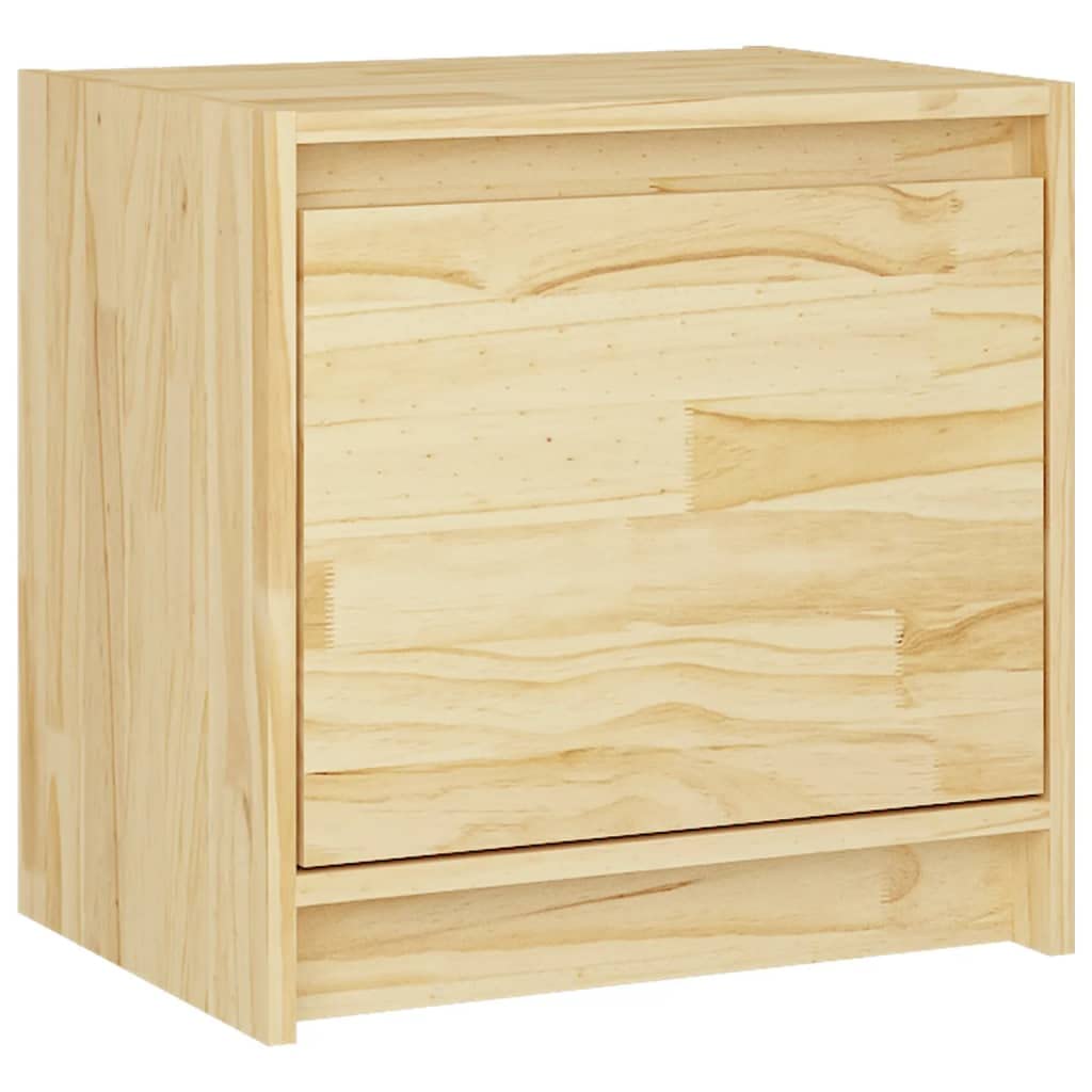 vidaXL Bedside Cabinet 15.7&quot;x12&quot;x15.7&quot; Solid Pinewood