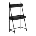 Monarch Specialties I 7330 Computer Desk, Home Office, Laptop, Leaning, Storage Drawers, 32 L, Work, Metal, Laminate, Black, Con