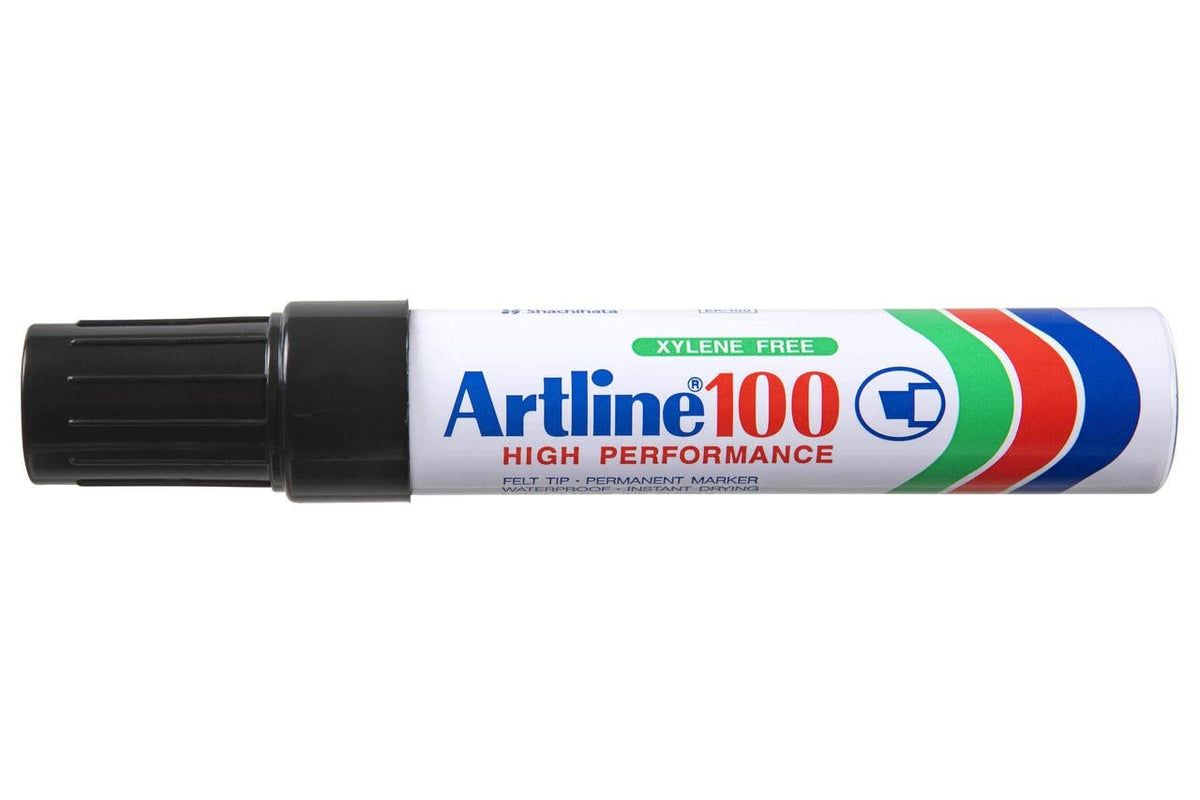 Aluminum Barrel Permanent Markers | 7.5-12.0Mm Chisel Tip | Black | Visible From Great Distances | Big Nib | Magnum