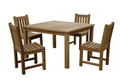 Anderson Teak Windsor Classic Side Chair 5-Pieces Dining Table Set