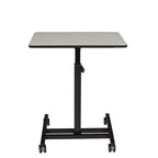 Oklahoma Sound Work from Home Adjustable Height Sit-Stand Mobile Desk, Grey Nebula