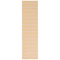 SAFAVIEH Courtyard Collection 2'3'' x 8' Gold/Beige CY6062 Stripe Indoor/ Outside Waterproof Easy cleansingPatio Backyard Mudroo