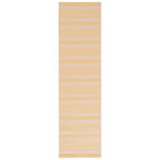 SAFAVIEH Courtyard Collection 2'3'' x 8' Gold/Beige CY6062 Stripe Indoor/ Outside Waterproof Easy cleansingPatio Backyard Mudroo