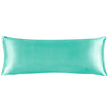 Bedelite Satin Silk Body Pillow Pillowcase For Hair And Skin, Premium And Silky Turquoise Long Body Pillow Case Cover 20X54 With