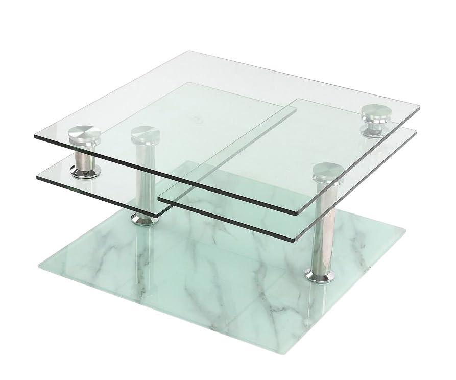Neos Modern Furniture Coffee Table, Clear