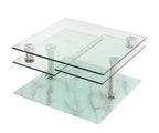 Neos Modern Furniture Coffee Table, Clear