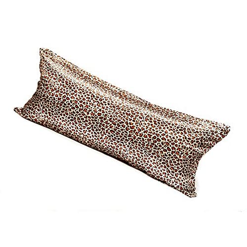 Taoson Silky Soft Satin Body Pillow Cover Pillowcase Pillow Protector Cushion Cover With Zippers (21'X54',Leopard)
