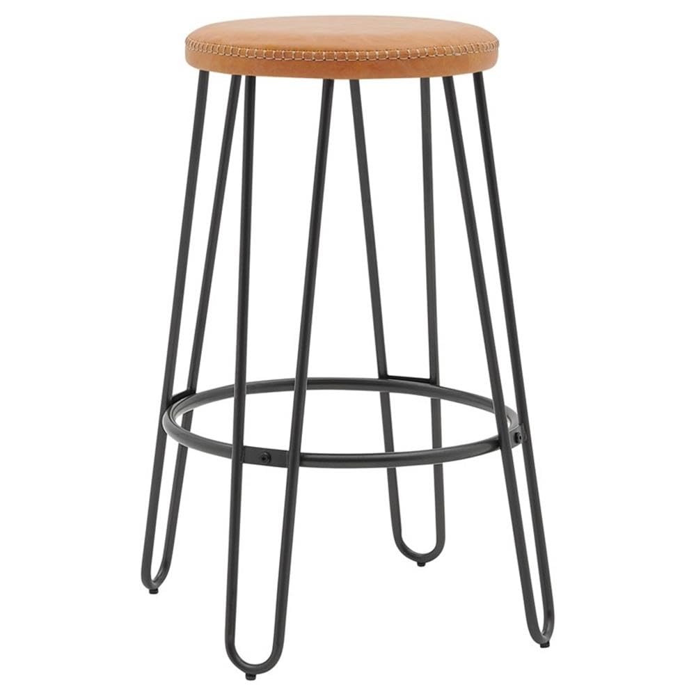 New Pacific Direct Joe Kd 27&quot; Pu Backless Stool In Vintage Cedar (Set Of 2)