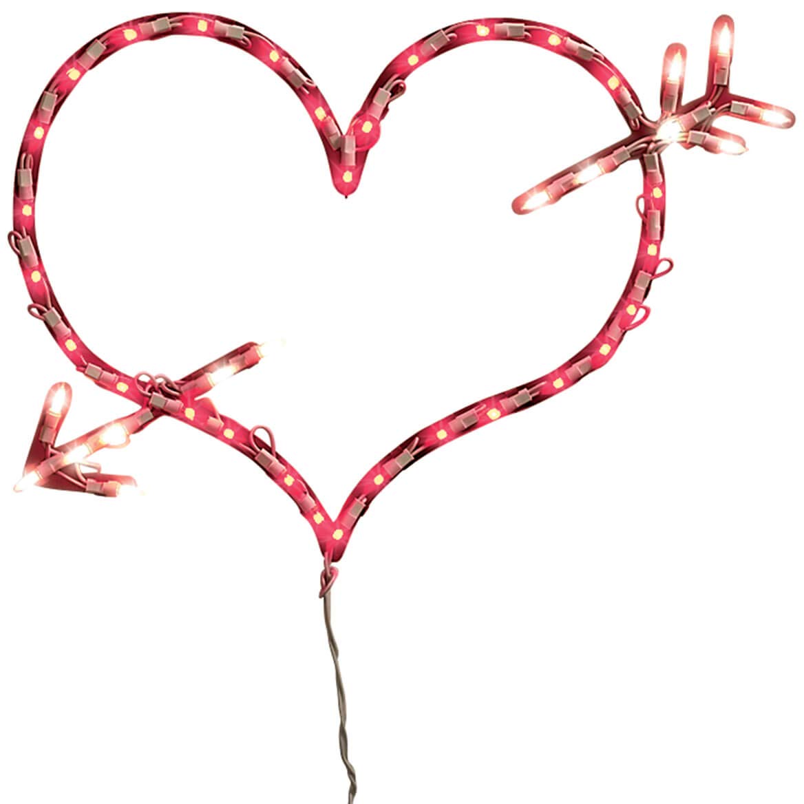 Impact Innovations Lighted Window Decoration, Heart and Arrow, No Size, No Color
