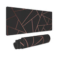 Large Mouse Pad Xxl, Rose Gold Black Gaming Mouse Pad, Big Desk Mat With Stitched Edges Mousepad For Gaming Keyboard Computer La