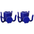 Ammsun 2 Pack Beach Umbrella Hanging Hook, 4-Prongs Plastic Umbrella Hook Hanging For Towels/Hats/Clothes/Camera/Sunglasses/Bags