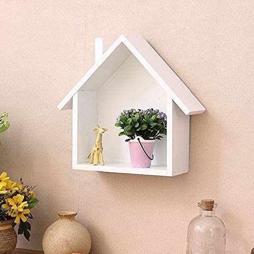 Decorous Shoppee Antique Floating Wall Hanging Shelf/Wooden Wall Shelves/Rack And Shelf/Display Shelf Hut Shape Stand For Home/K