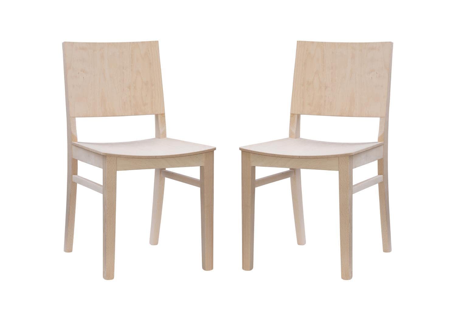 Devin Side Chair Unfinished- Set Of Two
