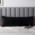 Uwkcy Velvet Body Pillow Cover/Case Pillowcase With Zipper, Soft And Cozy, Zippered Flannel Body Pillow Case (20 X 48 Inch, Blac