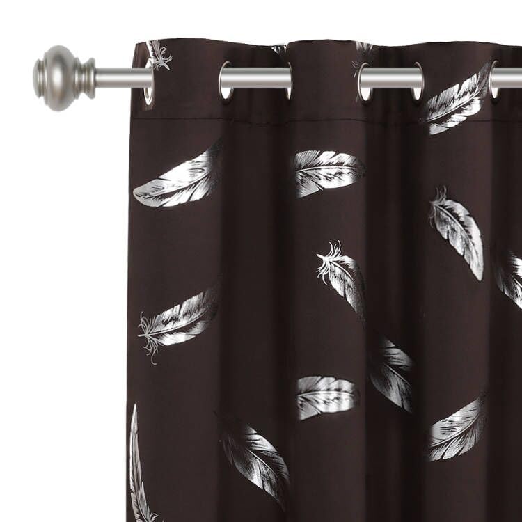 H.Versailtex 100% Blackout Brown Curtains For Bedroom 84 Inches Long Thermal Insulated Window Curtain Drapes For Living Room/Sli