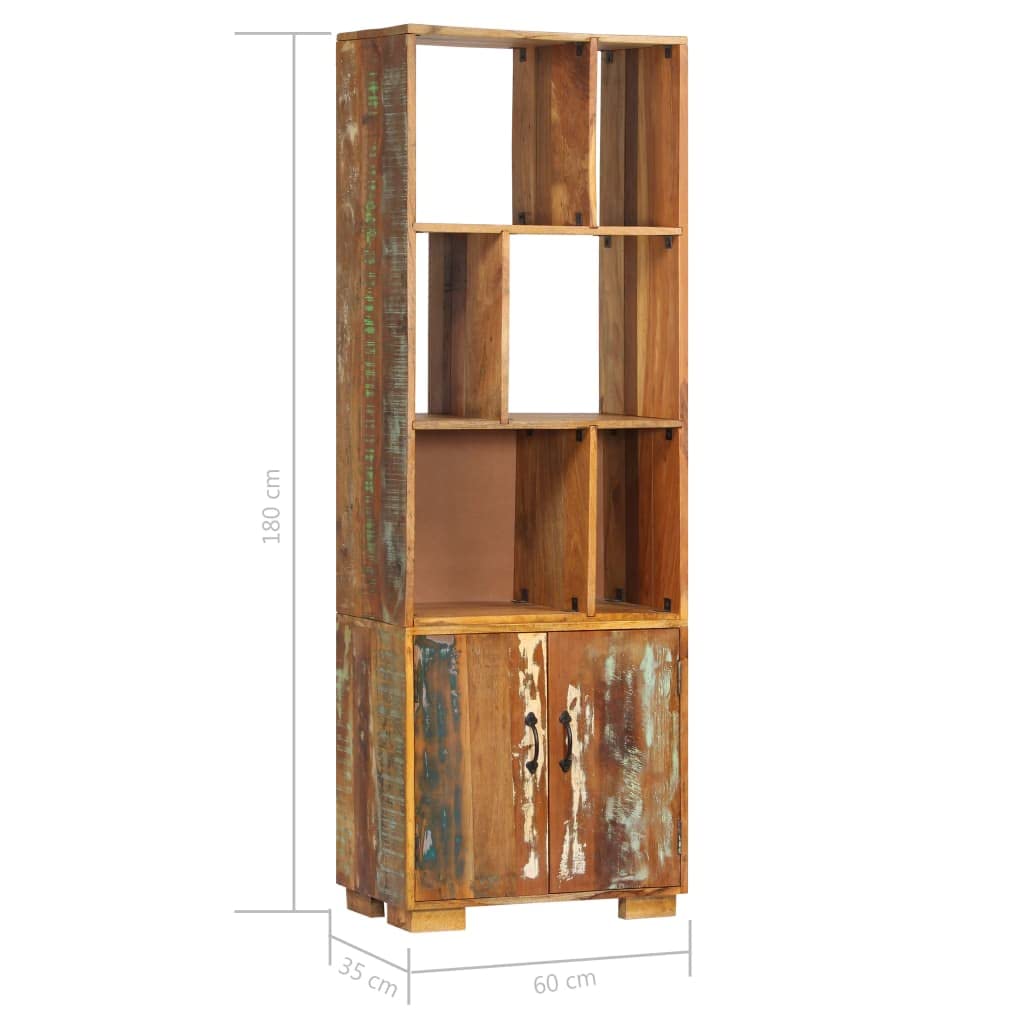 vidaXL Bookshelf 23.6"x13.8"x70.9" Solid Reclaimed Wood