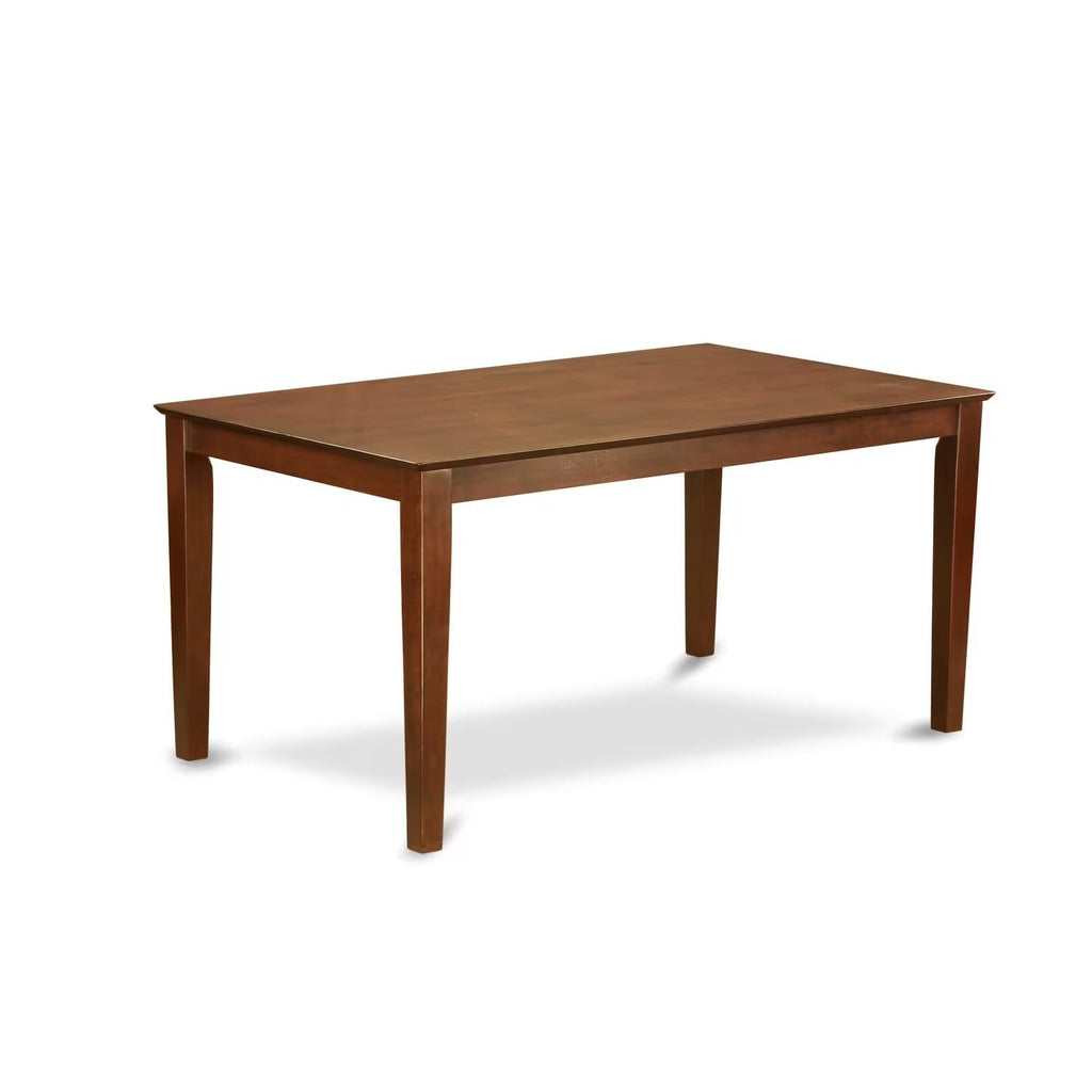 East West Furniture CADU5C-MAH-W Capri 5 Piece Set for 4 Includes a Rectangle Kitchen Table and 2 Dining Chairs with 2 Benches, 36x60 Inch, Mahogany