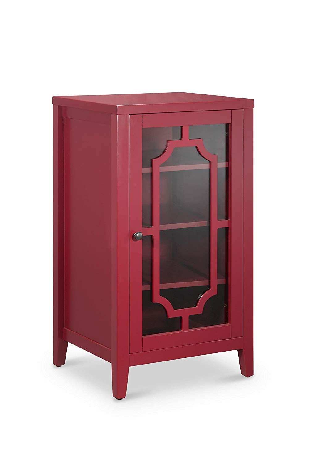 Acme Fina Accent Wine Cabinet in Burgundy