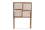 Baxton Studio Adler Modern and Contemporary Transitional Ash Walnut Finished Wood Twin Size Headboard