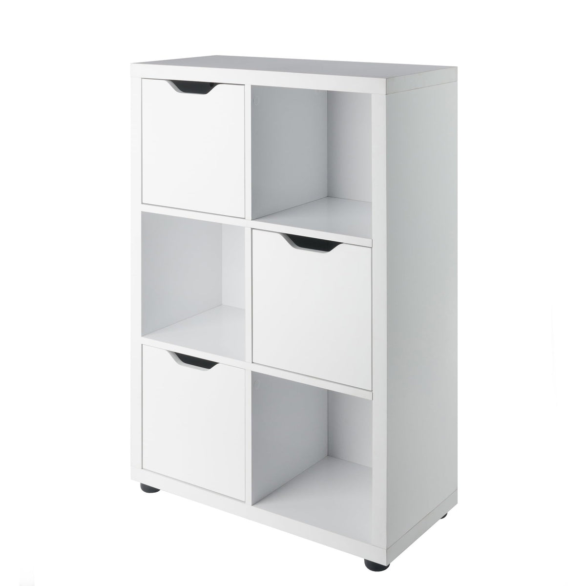 Winsome Julian 3x2 Storage Cabinet, for Living Room, Home Office, White