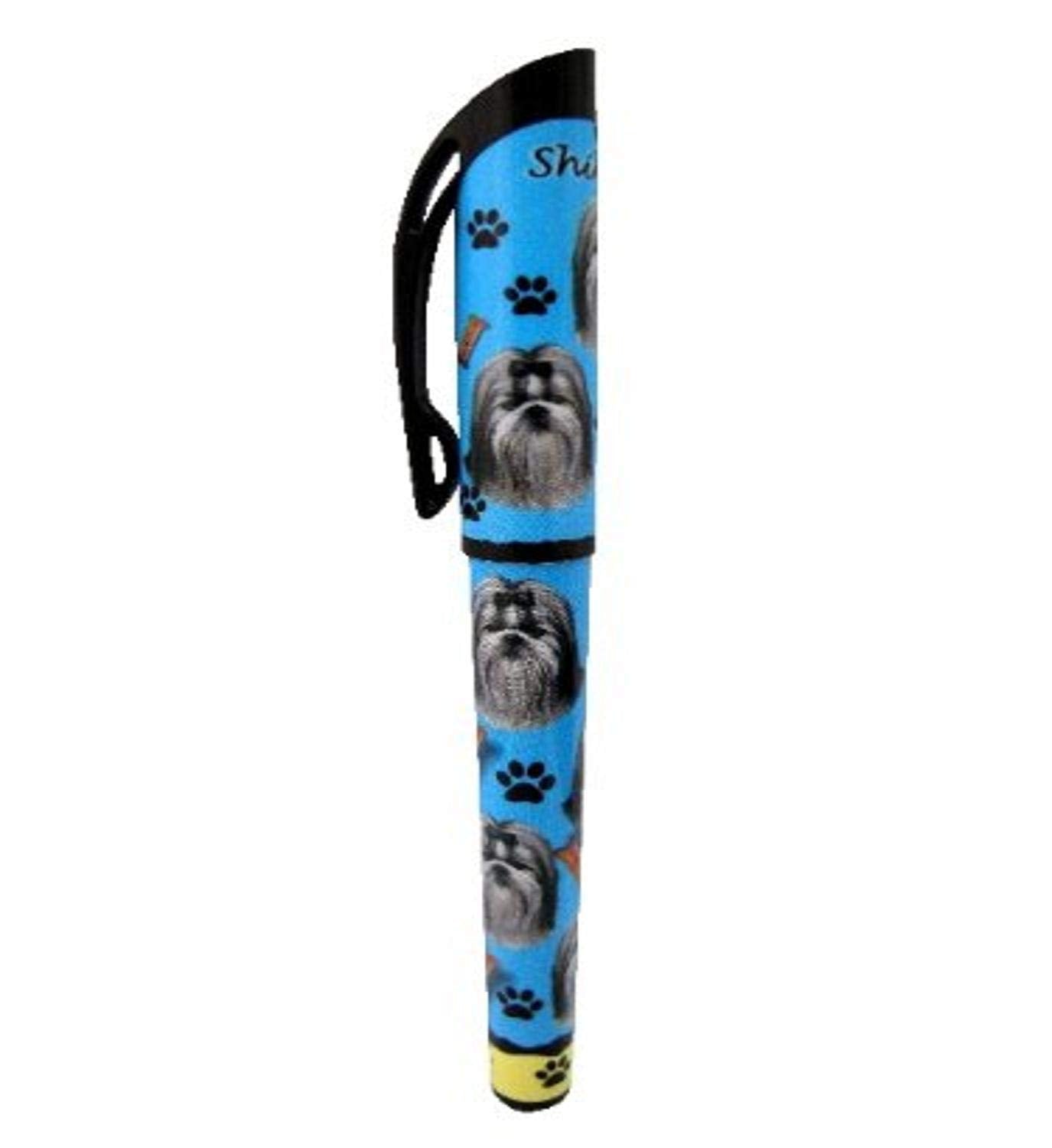 E&S Pets Shih Tzu, Black And White Pen Easy Glide Gel Pen, Refillable With A Perfect Grip, Great For Everyday Use, Perfect Shih