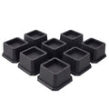 Btsd-Home Furniture Risers 2 Inch Bed Risers Heavy Duty Adjustable Dorm Bed Lifts Risers Table Desks Legs Blocks 8 Pack Black