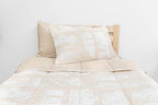 Beddy'S Nod & Winks Full Size Kids Bedding Set - Mack Design, Tan 5-Piece Zipper Bedding Set With Mattress Cover, Sheets, And Co