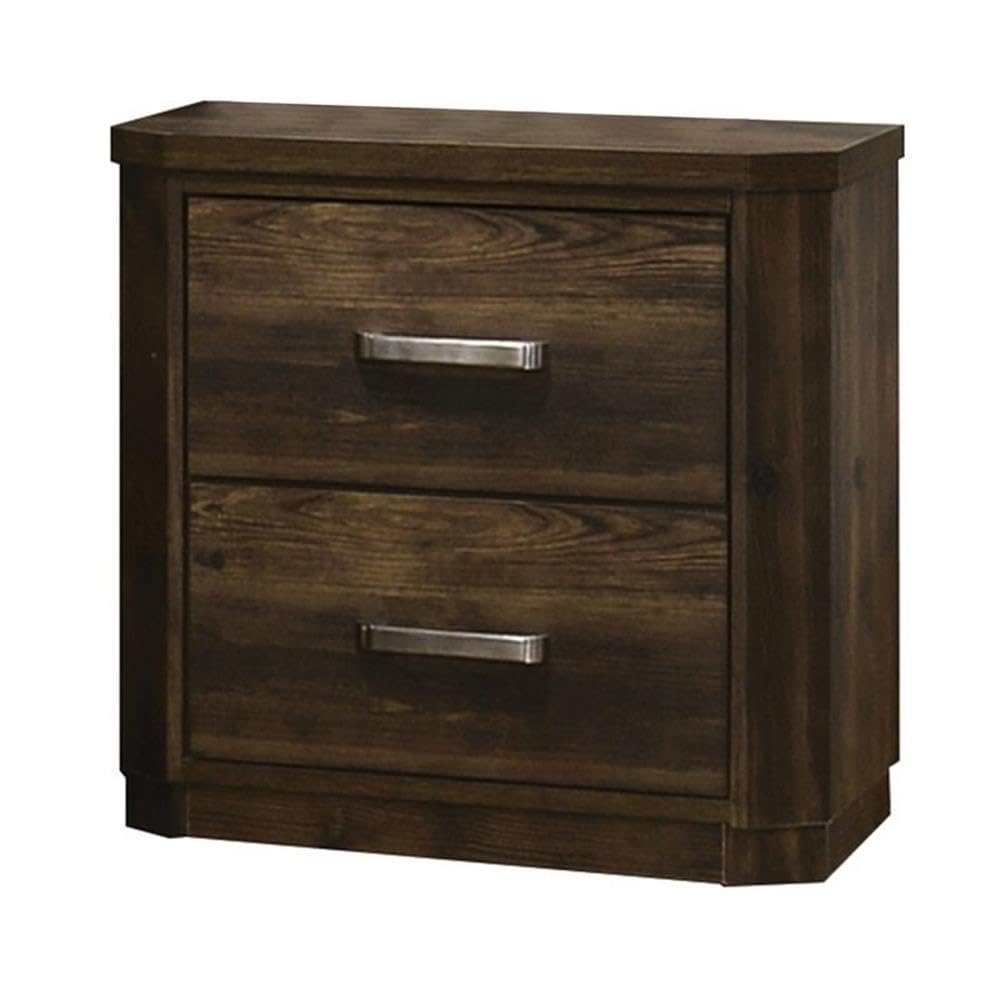 Acme Elettra Nightstand In Antique Walnut