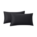 Rainroad Black Throw Pillows Covers Set Of 2 Soft Velvet Decorative Pillow Covers 12X20 Inch For Couch Bed (Black, 12'' X 20''(2