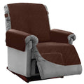 Sofa Shield Patented Recliner Slip Cover, Large Cushion Protector, Reversible Stain And Dog Tear Resistant Slipcover, Quilted Microfiber 25” Seat, Washable Covers For Dogs Pets Kids, Chocolate