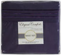 Elegant Comfort 1500 Premier Wrinkle Resistant Sheet Set, Cal King Size, Purple