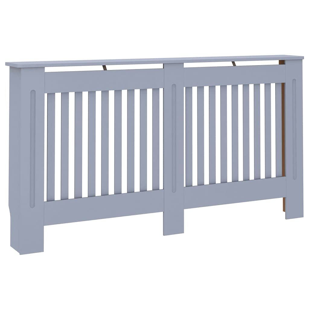 vidaXL Radiator Cover Anthracite 59.8"x7.5"x31.9" MDF