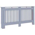 vidaXL Radiator Cover Anthracite 59.8"x7.5"x31.9" MDF