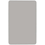 Flash Furniture Wren 30''W x 72''L Rectangular Grey HP Laminate Activity Table - Height Adjustable Short Legs