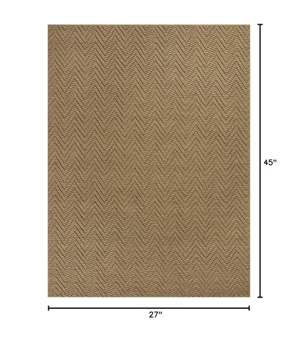 HomeRoots 2' x 4' Natural Jute Rug