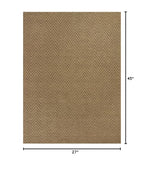 HomeRoots 2' x 4' Natural Jute Rug