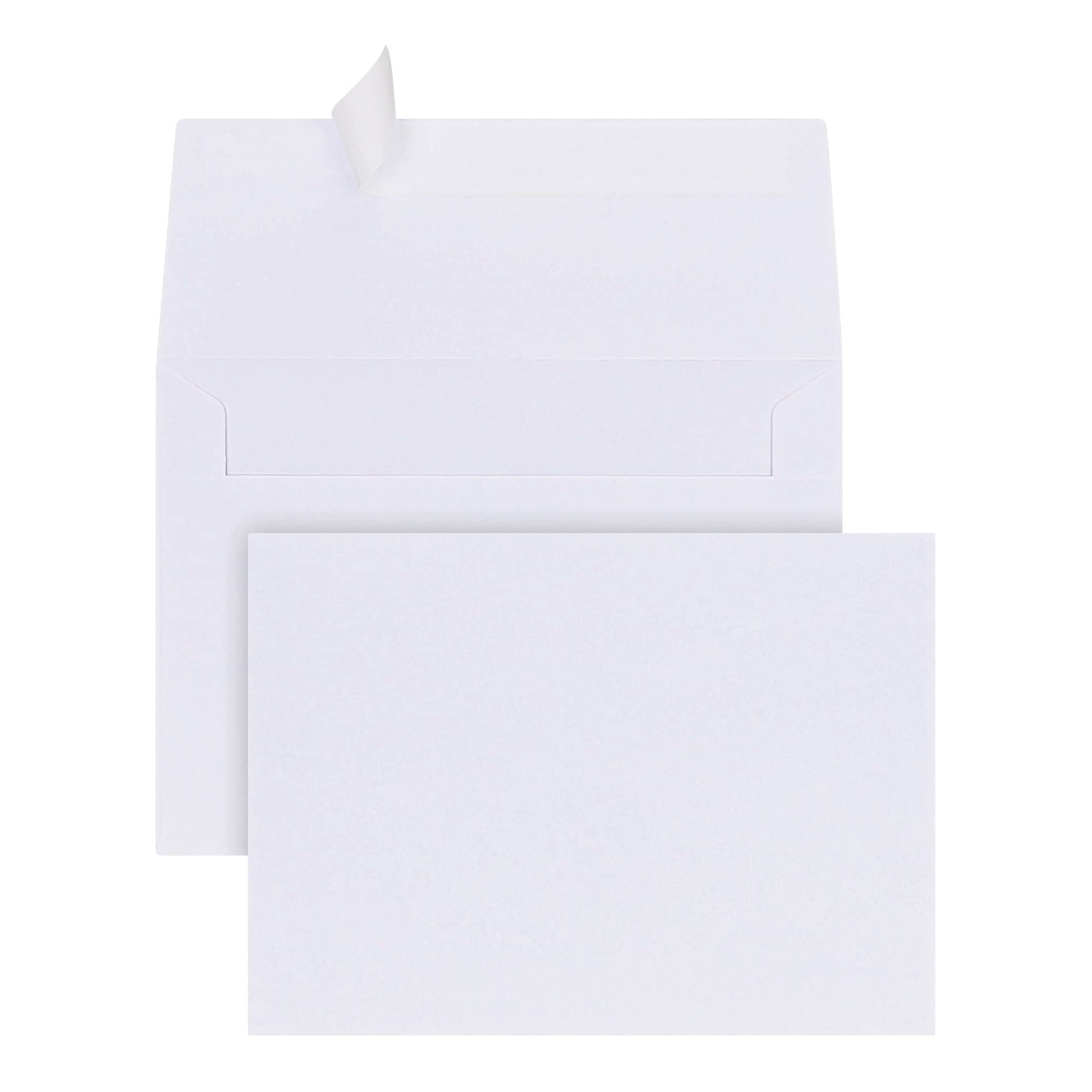 Office Depot 100% Recycled Photo Envelopes, 4 1/2In. X 6 1/4In., White, Box Of 50, 77742