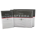 Sferra Grande Hotel Sheets - Queen, White/White, Italian Woven Cotton Percale Fabric Hotel Style Bedding, Double Row Satin Stitc