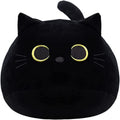 Webingo Black Cat Plush Toy 16 ' ' Black Cat Pillow, Soft Plush Doll Black Cat Stuffed Animal, 3D Black Cat Plushies Pillow Baby