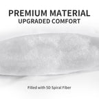 Sleep Zone Cooling Mattress Topper Queen Mattress Pad, Quilted Fitted Mattress Cover, Machine Washable, Soft Fluffy Down Alternative, Deep Pocket 8~21 Inch (White, Queen)