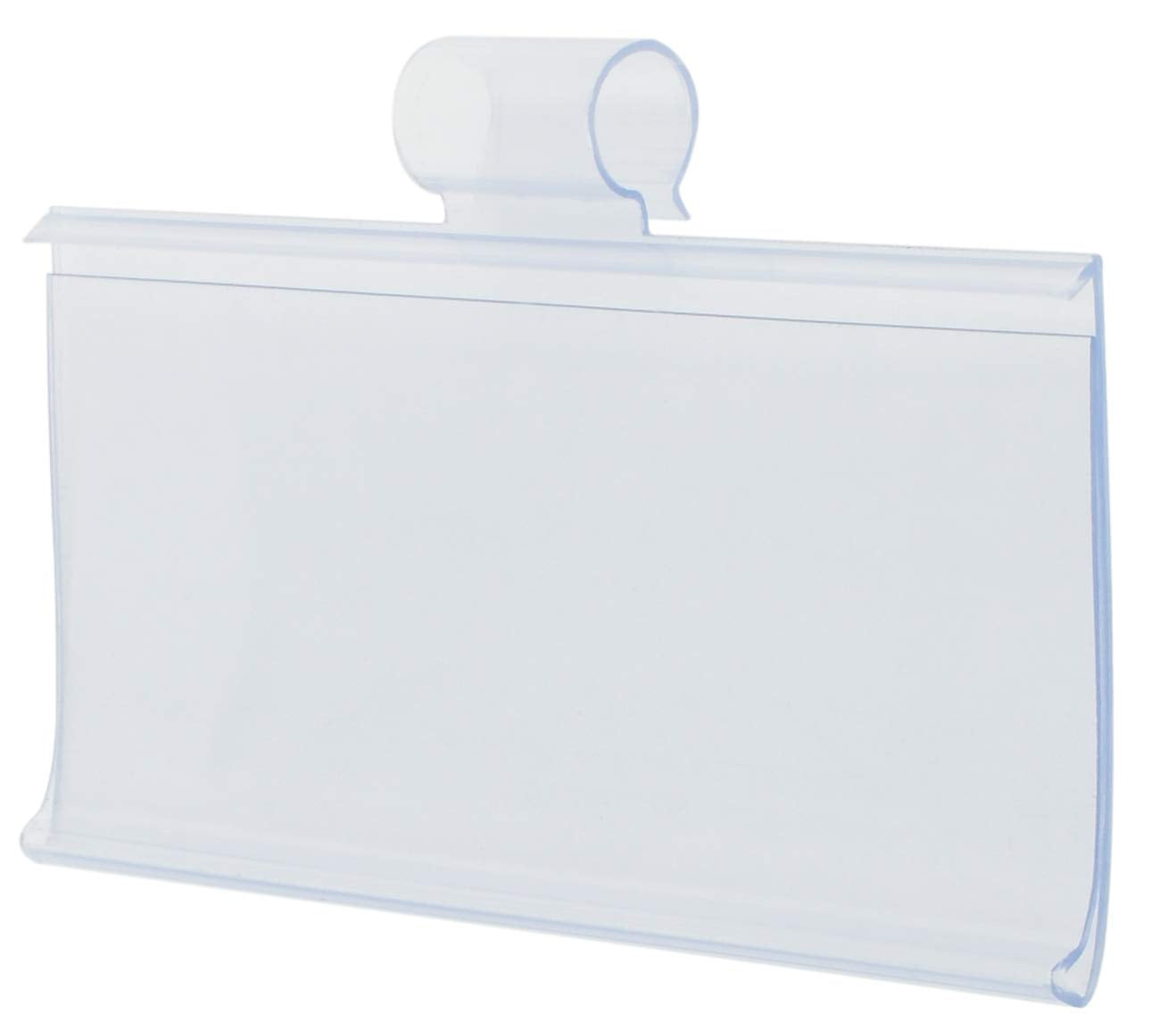Plastic Label Holders 3' - Ultra Clear Easy Clip Design - Pack Of 100